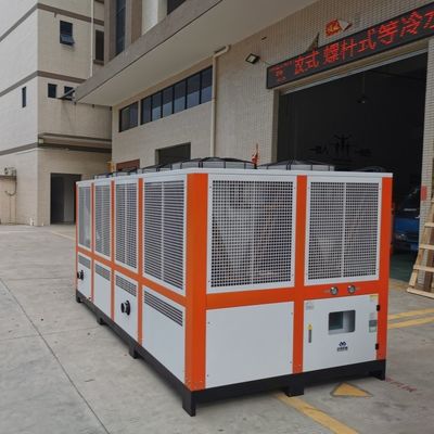 Chiller de tornillo refrigerado por aire de 75 HP de alta eficiencia con sistema de control de microcomputadora