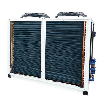 Enfriador de agua enfriado por aire tipo condensador de aletas y tubos con potencia de bomba de 075 KW, oferta con certificación CE ISO9001 y rendimiento de enfriamiento duradero