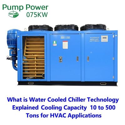 Potencia de la bomba 075KW ¿Qué es la tecnología de refrigeración por agua? Capacidad de refrigeración explicada de 10 a 500 toneladas para aplicaciones HVAC