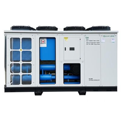 Capacidad de refrigeración 10 a 500 toneladas Chiller de agua refrigerado por aire 380V 3Ph 50Hz Fuente de alimentación 0,75KW Unidad de refrigeración de energía de la bomba