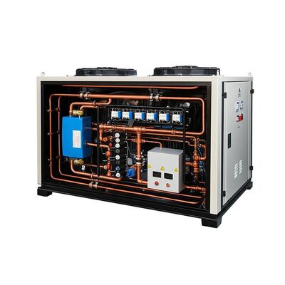 Resumen del principio de funcionamiento del enfriador enfriado por agua con fuente de alimentación de 380V3Ph50Hz para un rango de temperatura ambiente de 5 a 45 grados Celsius